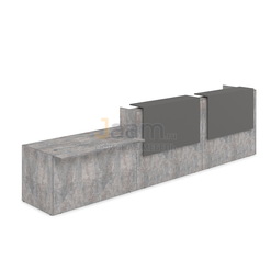 Стойка ресепшн Комплект ресепшн с подсветкой 1КРС.008.1 2