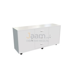 Кабинет руководителя Приставка подкатная, 3 ящика (верхний замок),две двери 17201