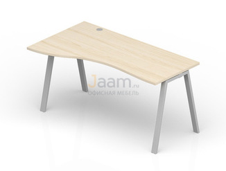 Мебель для персонала Асимметричный стол Волна левый ARG129GV