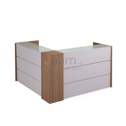 Стойка ресепшн Стойка регистрационная со стеклом угловая PZ/D218