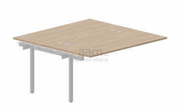 Мебель для персонала Составной стол на 2 рабочих места PEN2TPG168 - (4 громмета) приставной элемент