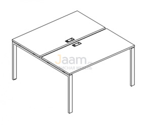 Мебель для персонала Рабочая станция на металлокаркасе UNO Б1 174 БП