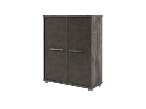 Шкаф двухсекционный Vestar Z-32-11 1232x500x1538 (Сосна Пасадена/Бетон Чикаго)