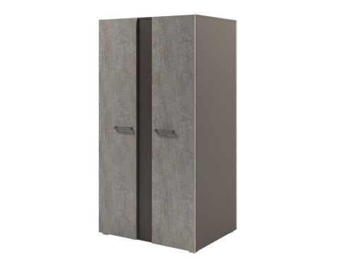 Стеллаж двухсторонний широкий Solution D-72 950x682x1820 (Бетон/Трюфель)