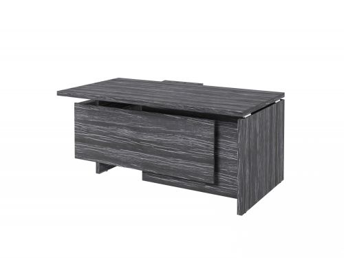 Стол руководителя с опорной тумбой Festus FI-117R.DD 1800x1700x750 (Древесина Графит)