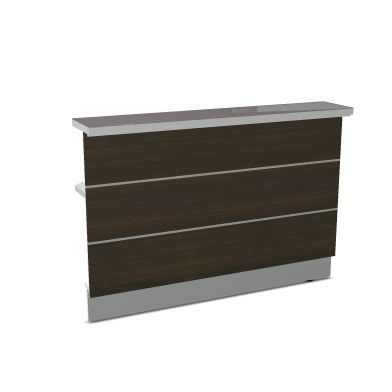 Модуль ресепшн для прямого угла левый Valde LAL16L 1590x917x1105 (Каштан)