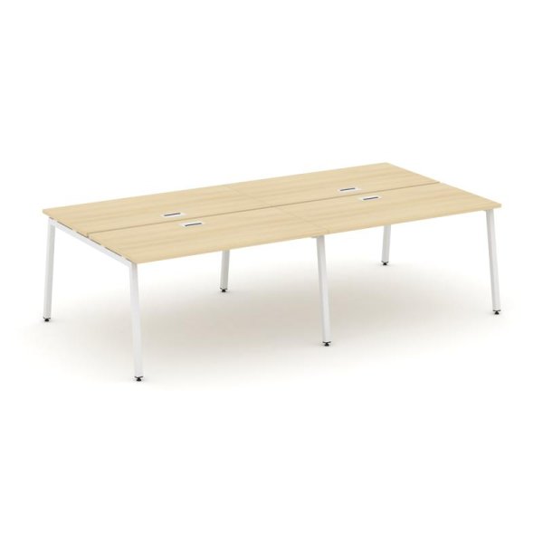 Рабочая станция 2-х сторонняя SN-4A.DRS-043 (2760х1432х750) (Акация Лорка/Металл Белый)
