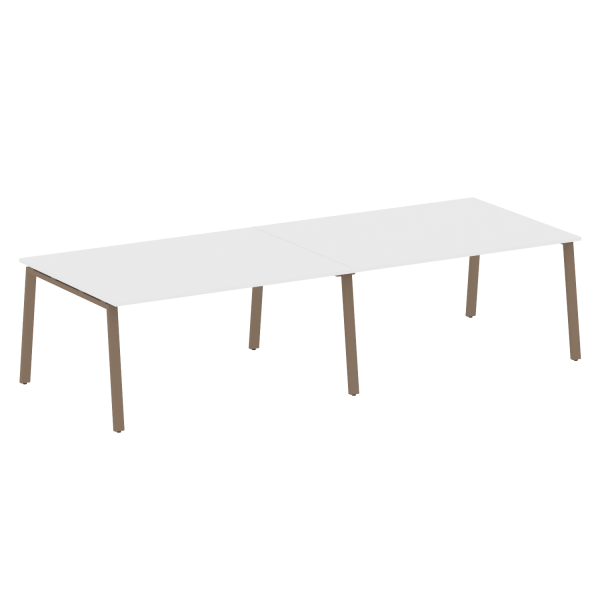 Стол для переговоров (2 столешницы) на А-образном м/к Metal System Style БА.ПРГ-2.4 3200x1235x750