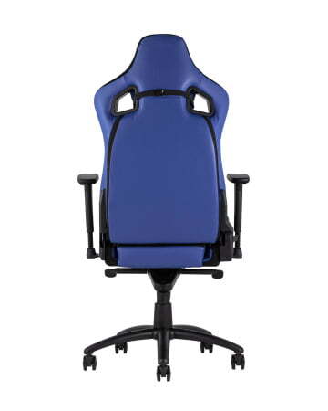 Кресло игровое TopChairs Racer Premium синее (Геймерское кресло Racer Premium синий)