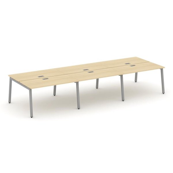 Рабочая станция 2-х сторонняя SN-5A.DRS-074 (4740х1432х750) (Акация Лорка/Металл Серый)