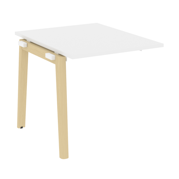 Проходной наборный элемент переговорного стола на деревянных опорах Onix Wood OW.NPRG-0 780x980x750