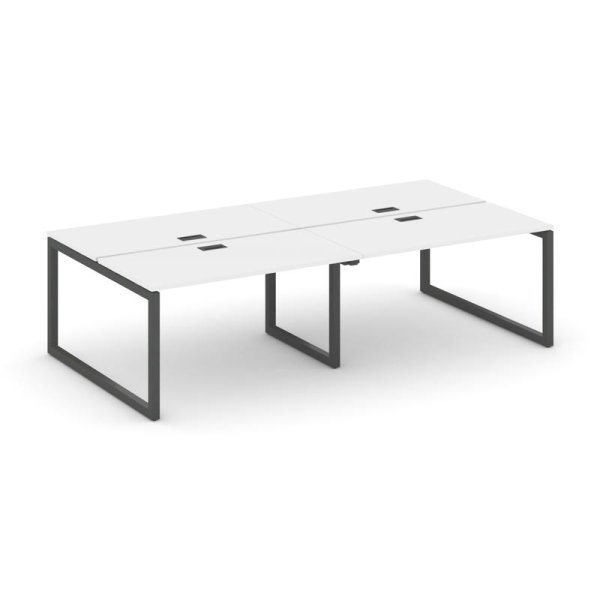 Рабочая станция 2-х сторонняя SN-5O.DRS-052 (2360х1632х750) (Белый/Металл Антрацит)