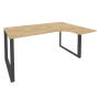 Стол эргономичный правый на О-образном м/к Onix O.MO-SA-4R 1580x1180x750