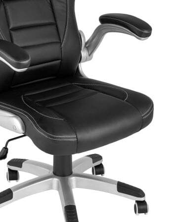 Кресло игровое TopChairs Genesis черное (Геймерское кресло Genesis черный)