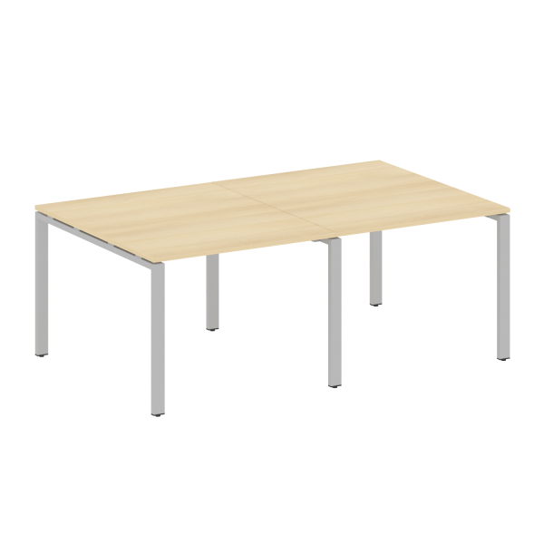 Переговорный стол 2 столешницы Metal System Style БП.ПРГ-2.1 2000x1235x750