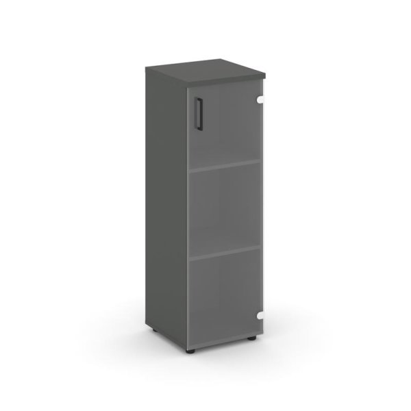 Шкаф средний узкий SN.STU-205(R) (400х400х1203) (Антрацит/Прозрачный)