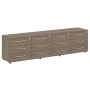 Тумба модульная в кабинет руководителя серии LT-TS 4.4 2200x450x580