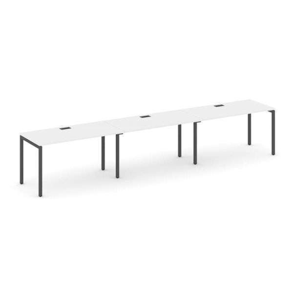 Рабочая станция 1 сторонняя SN-4P.ORS-053 (4140х800х750) (Белый/Металл Антрацит)