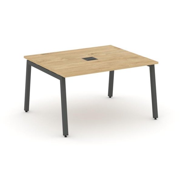 Стол переговорный SN-5A.SPRG-034 (1580х1180х750) (Тиквуд Светлый/Металл Антрацит)