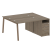 Рабочая станция с тумбой на А-образном м/к Metal System Style БА.РС-СТП-2.2 1612x1475x750