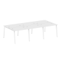 Рабочая станция на 6 рабочих места на А-образном м/к Metal System Style БА.СМ-6.1 3000x1475x750