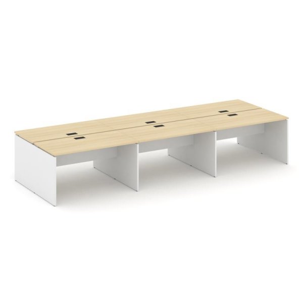 Рабочая станция 2-х сторонняя SN-D.DRS-083 (4140х1632х750) (Акация Лорка/Белый)