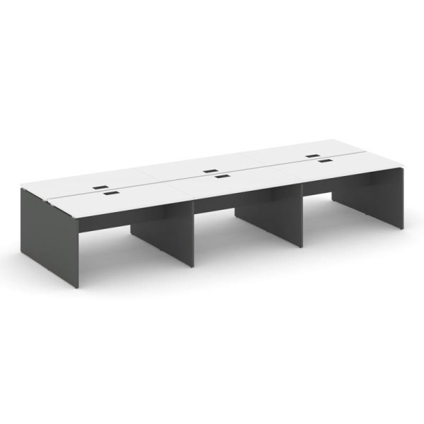 Рабочая станция 2-х сторонняя SN-D.DRS-083 (4140х1632х750) (Белый/Антрацит)