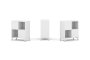Набор стеллажа 2-х сторонний, 2 яруса SN.NSD-221 (754х400х881)