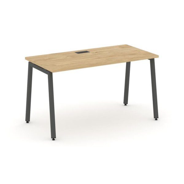 Стол письменный SN-4A.SP-001 (980х600х750) (Тиквуд Светлый/Металл Антрацит)