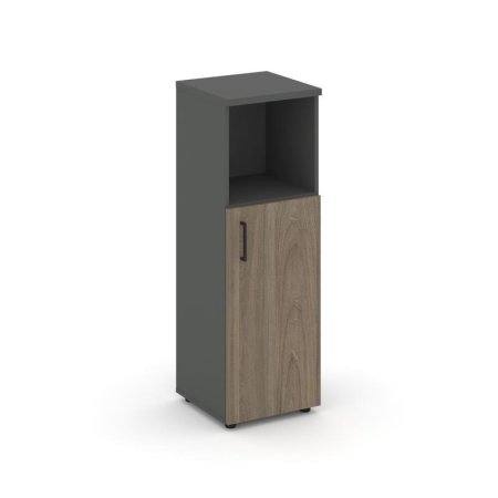 Шкаф средний узкий SN.STU-201(R) (400х400х1203) (Антрацит/Вяз Благородный)