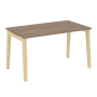 Стол руководителя на деревянных опорах Onix Wood Direct OW.SRR-3.8 1380x800x750