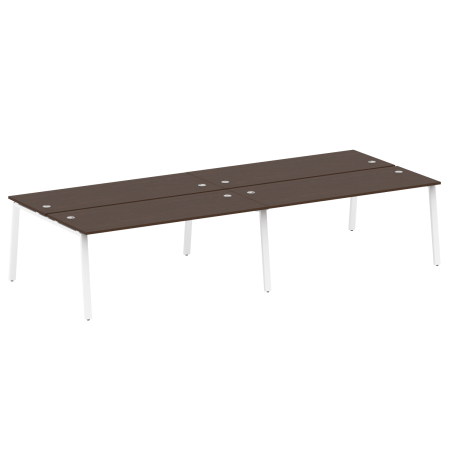 Рабочая станция на 4 рабочих места на А-образном м/к Metal System Style БА.СМ-4.5 3600x1475x750