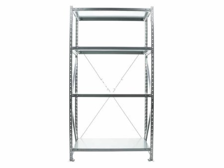 Стеллаж MS U 200/100x50/4 (Нагрузка на полку 300) (Оцинкованная сталь)