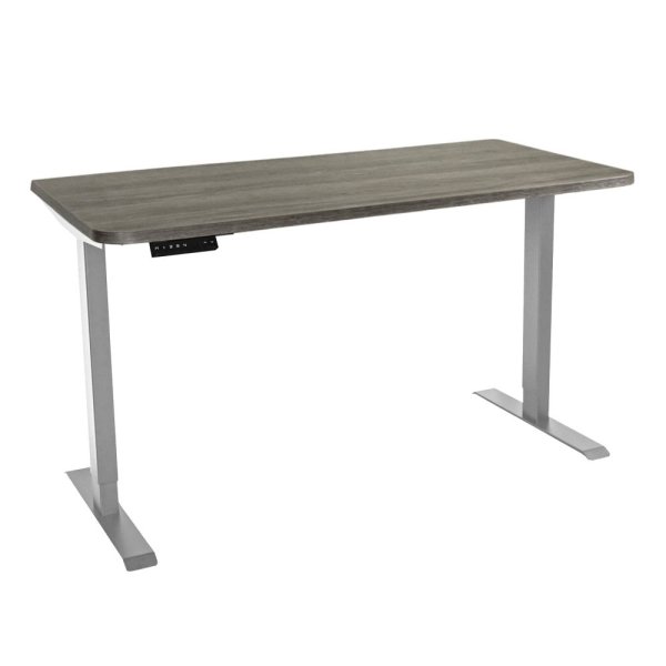Стол c электроприводом LA-T33-2AR2 (1200x700x700-1200) (Серо-бежевый дуб | Серый)