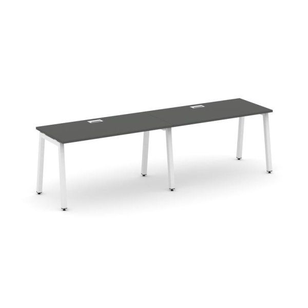 Рабочая станция 1 сторонняя SN-5A.ORS-024 (3160х800х750) (Антрацит/Металл Белый)