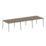 Стол для переговоров (3 столешницы) на А-образном м/к Metal System Style БА.ПРГ-3.2 3600x1235x750