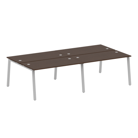Рабочая станция на 4 рабочих места на А-образном м/к Metal System Style БА.СМ-4.3 2800x1475x750