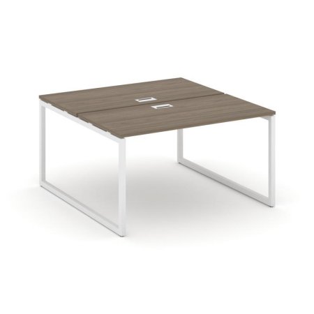 Рабочая станция 2-х сторонняя SN-4O.DRS-012 (1180х1432х750) (Вяз Благородный/Металл Белый)