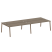 Рабочая станция на 4 рабочих места на А-образном м/к Metal System Style БА.СМ-4.5 3600x1475x750