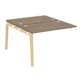 Наборный элемент рабочей станции на деревянных опорах Onix Wood OW.2.NRS-2.7 1180x1475x750