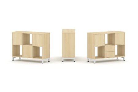 Набор стеллажа 1 сторонний, 2 яруса SN.NS-231 (1121х400х881)