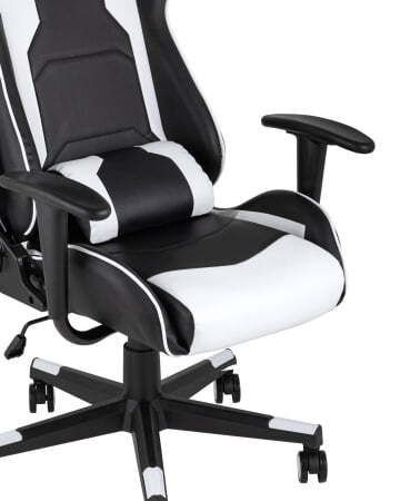 Кресло игровое TopChairs Diablo белое (Геймерское кресло Diablo белый)