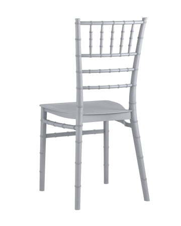 Стул Chiavari (Кьявари) пластик серебряный (Стул Bride серебряный)