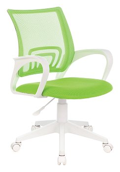 Кресло CH-W695NLT салатовый TW-03A TW-18 сетка/ткань крестов. пластик пластик белый