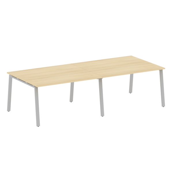 Стол для переговоров (2 столешницы) на А-образном м/к Metal System Style БА.ПРГ-2.3 2800x1235x750