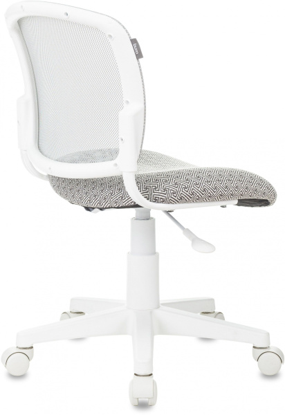Кресло детское CH-W296NX светло-серый TW-02 Twist сетка/ткань крестов. пластик пластик белый