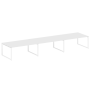 Переговорный стол 3 столешницы Metal System Style БО.ПРГ-3.5 5400x1235x750