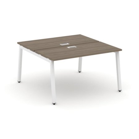Рабочая станция 2-х сторонняя SN-5A.DRS-012 (1180х1432х750) (Вяз Благородный/Металл Белый)