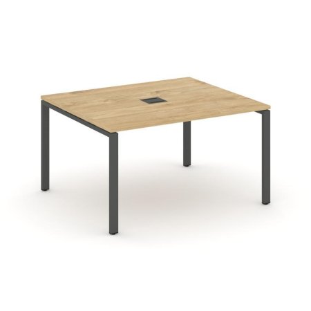 Стол переговорный SN-6P.SPRG-034 (1580х1180х750) (Тиквуд Светлый/Металл Антрацит)
