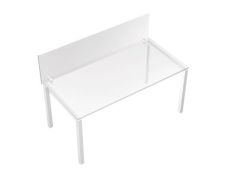 Экран с кронштейнами крепления  Profiquadro КВ 816 БП 1200x420x18 (Белый премиум)